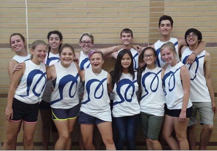 The photo is Mary Huynh with her band members in Freshman year during band camp. She had one the best times here and misses this memorable moment she had with her bandmates.