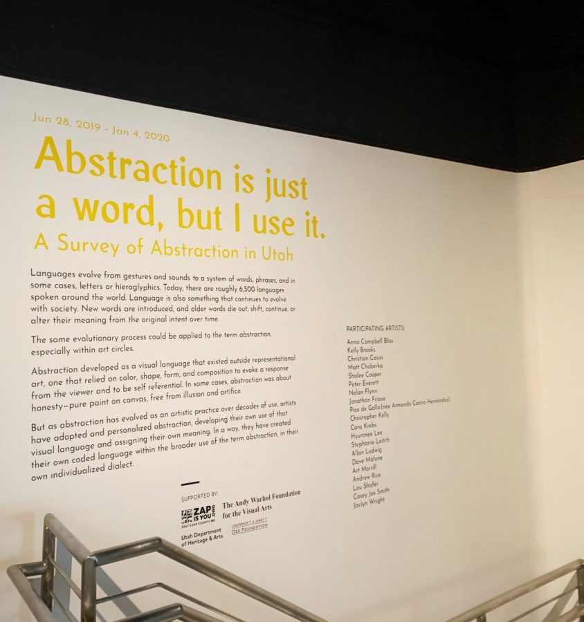 A brief explanation of the current exhibition Abstraction is just a word, but I use it.