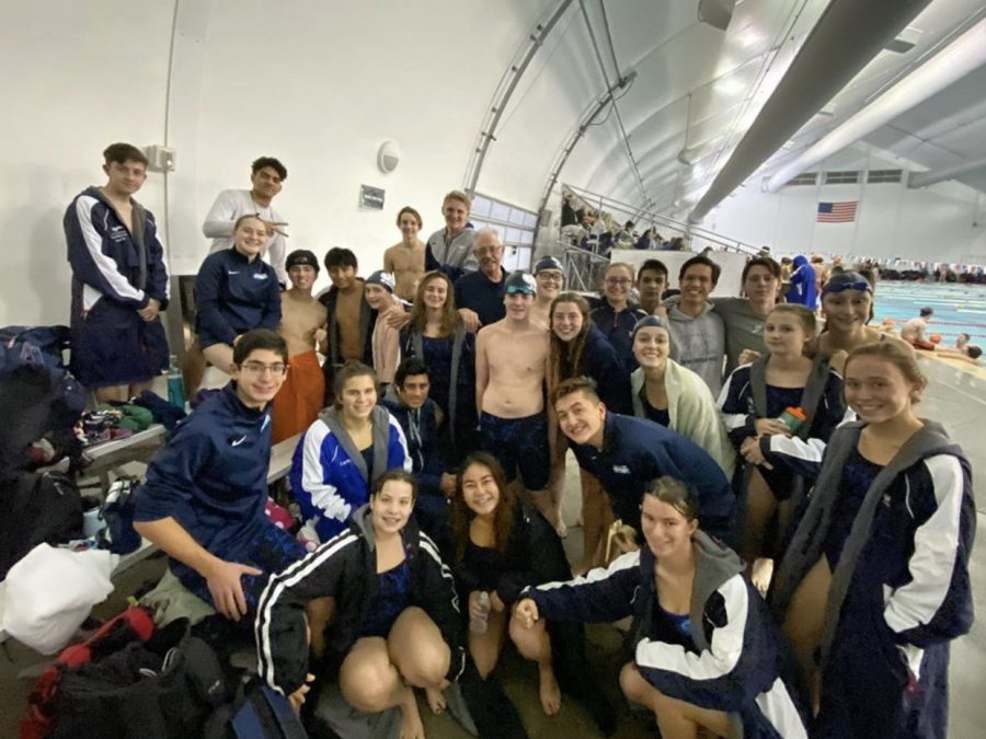 Juan Diego‘s swim team shortly after competing in their meet.