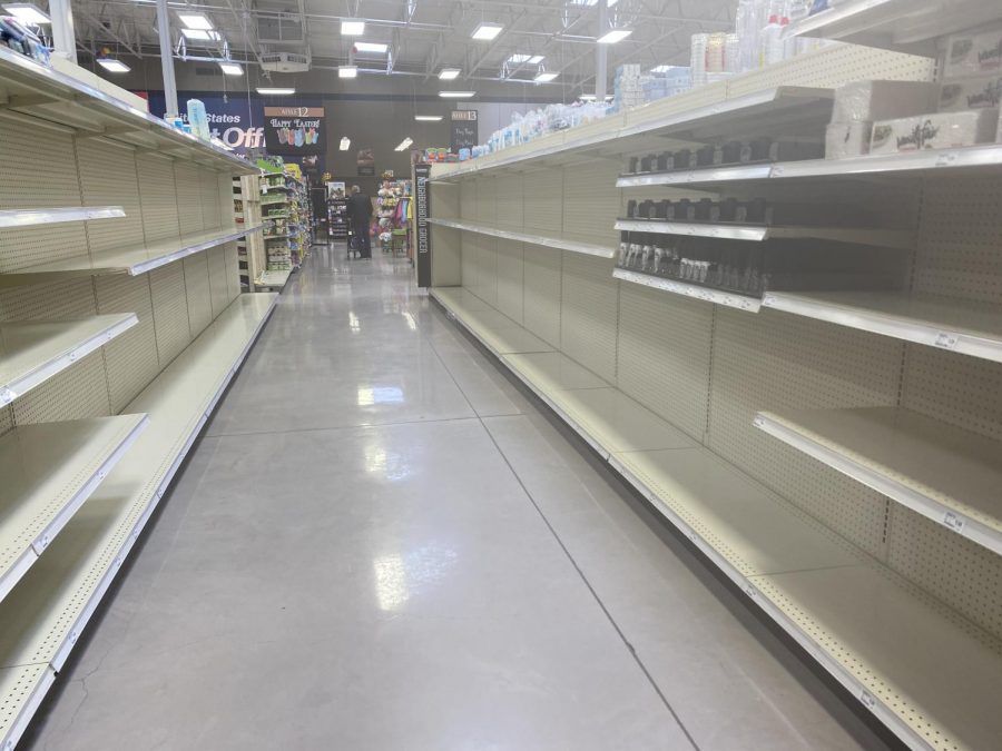This picture is no surprise to anyone. Most stores have been out of Toilet paper and paper towels since the beginning of this pandemic.